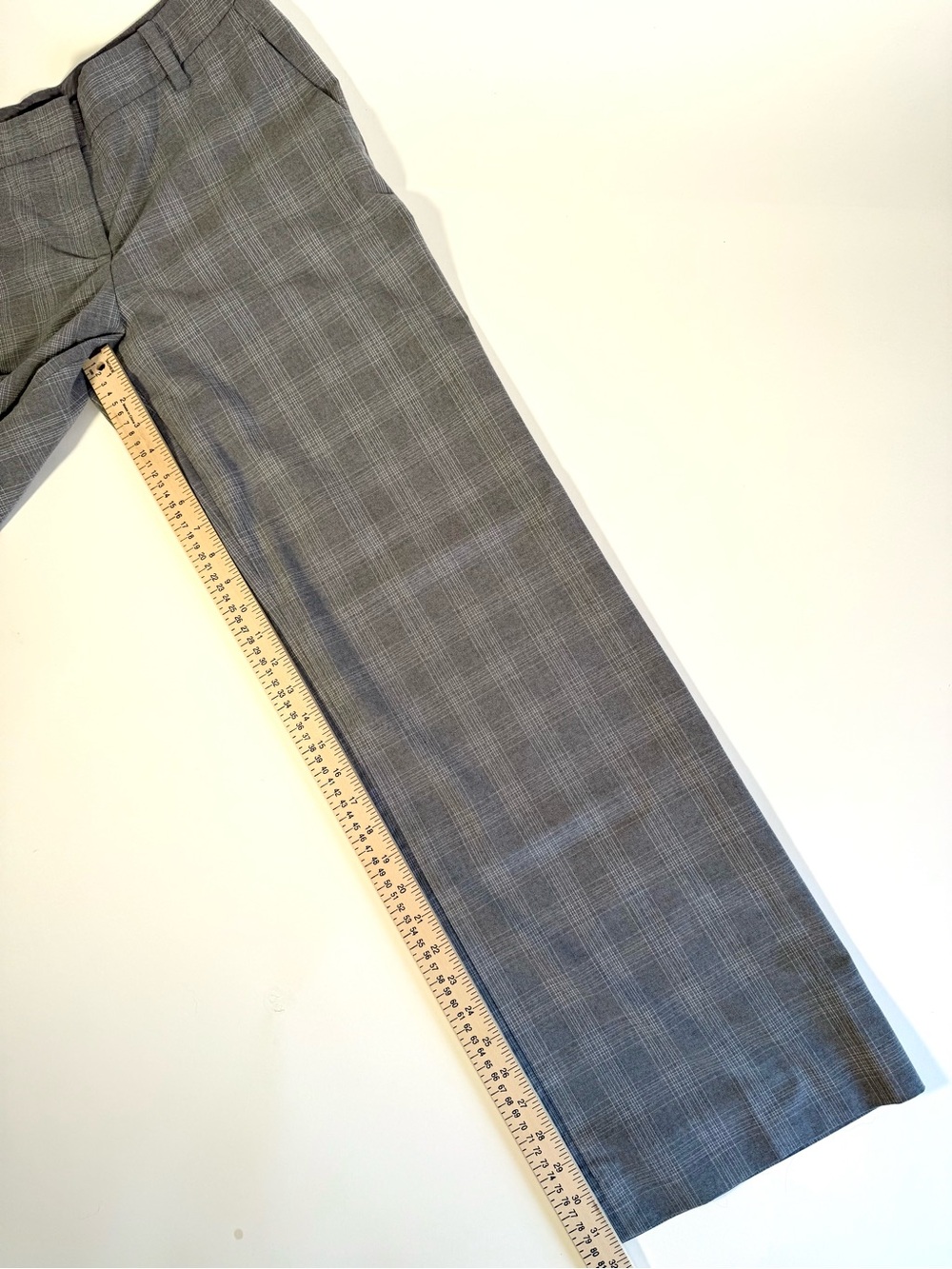 The Limited Grey Glen Plaid Wide Leg Trousers Dress Pants Career Workwear Sz 10 - Picture 7 of 9